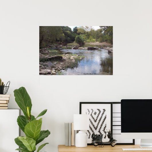 アーカンソー州オデンのオアチタ川 ポスター (ホームオフィス)
