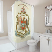 アーカンソー州コート腕1876 シャワーカーテン (インサイチュ)