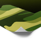 アーカンソー州シルエット迷彩柄ポスター ポスター (角)