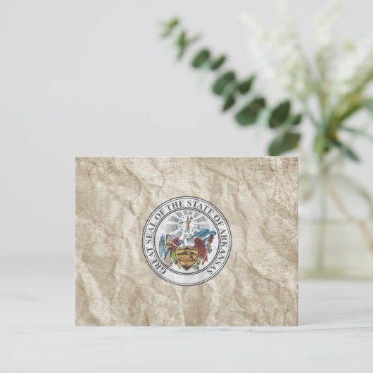 アーカンソー州シール ポストカード (スタンド正面)