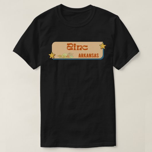 アーカンソー州ジンク Tシャツ (デザイン正面)