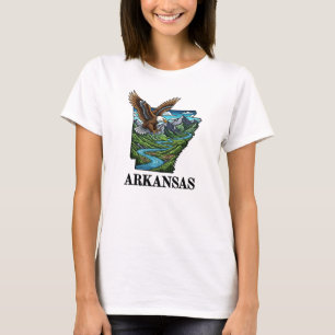 アーカンソー州タトゥースタイルバルトイーグルマウンテンズ Tシャツ