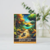 アーカンソー州デグレイ湖 |ヴィンテージ絵を描ー ポストカード (スタンド正面)