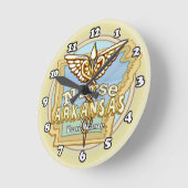 アーカンソー州ナースケデュース ラウンド壁時計 (傾斜)