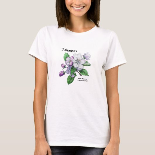 アーカンソー州フラワーTシャツ Tシャツ (正面)