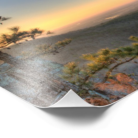 アーカンソー州プチジャン川渓谷の夕日 フォトプリント            (角)