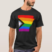 アーカンソー州プライド LGBTQ プログレスプライド Tシャツ (正面)