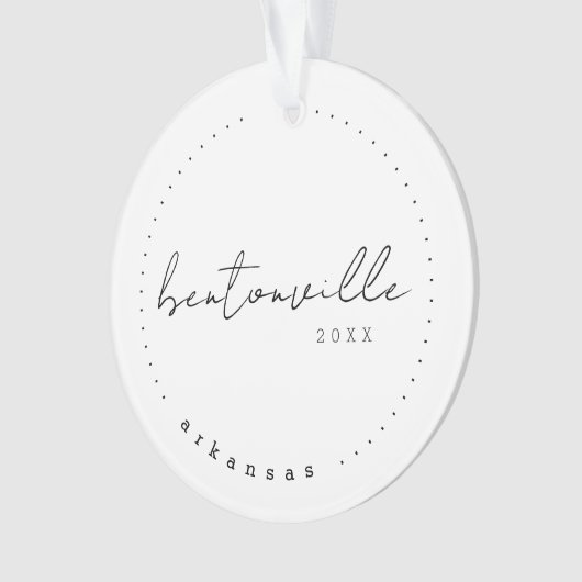 アーカンソー州ベントンビルAR旅行統一された州 オーナメント (正面)