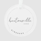 アーカンソー州ベントンビルAR旅行統一された州 オーナメント (正面)