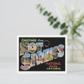 アーカンソー州ホットスプリングス国立公園 アメリカ 旅行 市 ポストカード (スタンド正面)