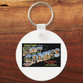 アーカンソー州ホット春からの挨拶 キーホルダー (正面)
