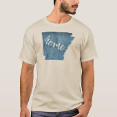 アーカンソー州ホームウッドグレイン Tシャツ (正面)