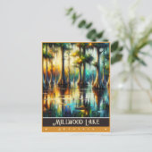 アーカンソー州ミルウッド湖 |ヴィンテージ絵を描ー ポストカード (スタンド正面)