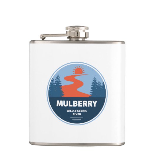 アーカンソー州ムルベリーワイルドシーニックリバー フラスク (正面)