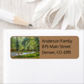 アーカンソー州ラベルの風光明媚なイリノイ川漁師 ラベル (インサイチュ)