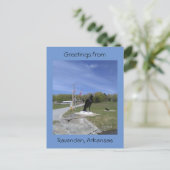 アーカンソー州ラベンデンからのご挨拶 ポストカード (スタンド正面)