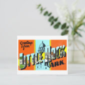 アーカンソー州リトル・ロックからのヴィンテージの挨拶 ポストカード (スタンド正面)