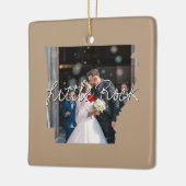 アーカンソー州写真インサートと町名 セラミックオーナメント (左)