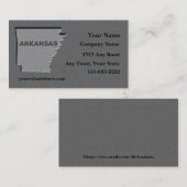 アーカンソー州名刺の石の外観 名刺 (正面/裏面)