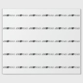 アーカンソー州名州字形文字 ラッピングペーパー (フラット)