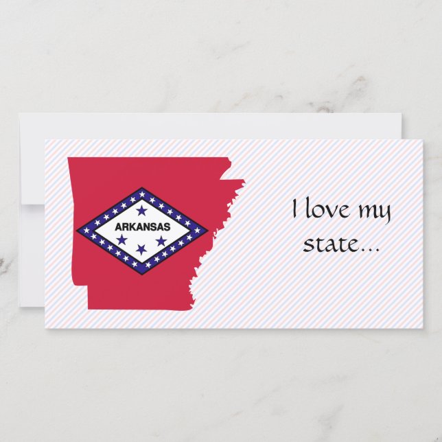 アーカンソー州旗の地図 (正面)