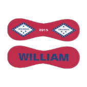 アーカンソー州旗の野球名と年のカスタマイズが可能 野球ボール (パネル)