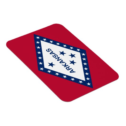 アーカンソー州旗を持つ愛国的な柔軟なフォトマグネット マグネット (右側)