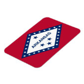 アーカンソー州旗を持つ愛国的な柔軟なフォトマグネット マグネット (左側)