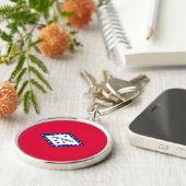 アーカンソー州旗デザイン キーホルダー (側面)