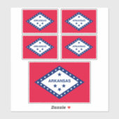 アーカンソー州旗デザイン シール (シート)