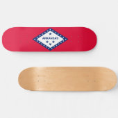 アーカンソー州旗デザイン スケートボード (横)