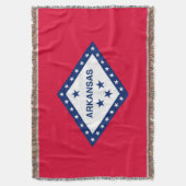 アーカンソー州旗デザイン スローブランケット (正面縦)