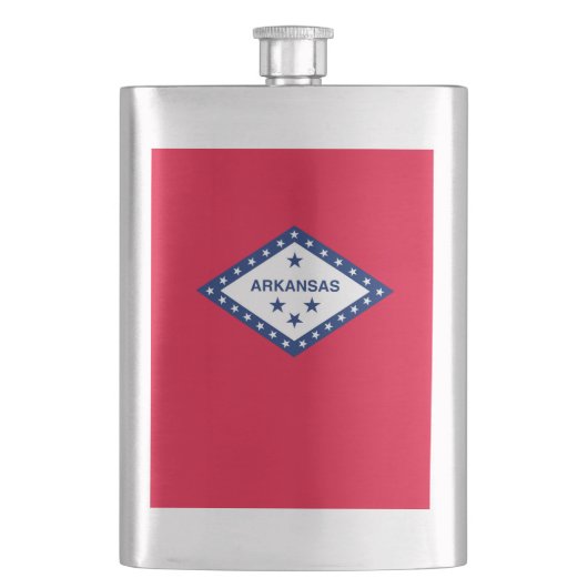 アーカンソー州旗デザイン フラスク (正面)