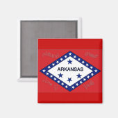 アーカンソー州旗マグネット マグネット (正面/裏面)