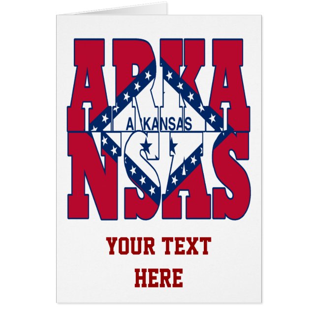 アーカンソー州旗文字 (正面)