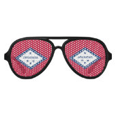 アーカンソー州旗 アビエーターサングラス (正面)