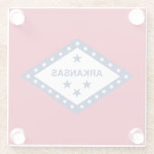 アーカンソー州旗 ガラスコースター (裏面)