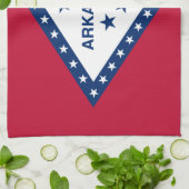 アーカンソー州旗 キッチンタオル (折り畳み)