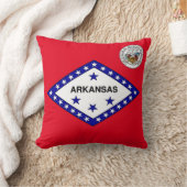 アーカンソー州旗 クッション (ブランケット)