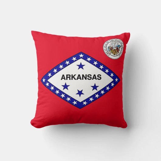 アーカンソー州旗 クッション (正面)