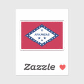 アーカンソー州旗 シール (シート)