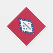 アーカンソー州旗 スタンダードランチョンナプキン (角)