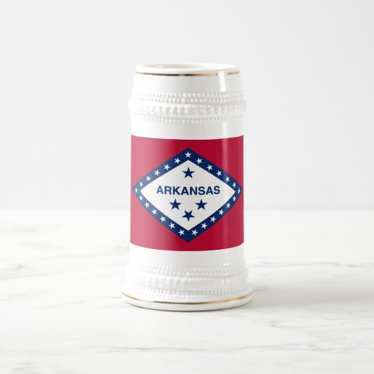 アーカンソー州旗 ビールジョッキ (中央)