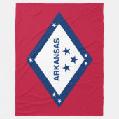 アーカンソー州旗 フリースブランケット (正面)