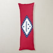 アーカンソー州旗 ボディピロー (裏面 (縦))