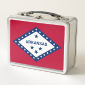 アーカンソー州旗 メタルランチボックス (正面)