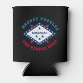 アーカンソー州旗 缶クーラー (正面)