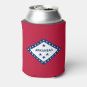アーカンソー州旗 缶クーラー (缶裏面)