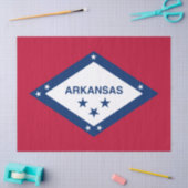アーカンソー州旗 薄葉紙 (クラフト)