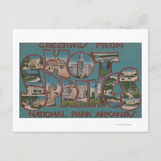 アーカンソー州温泉国立公園 ポストカード (正面)